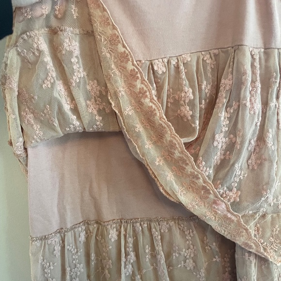 Dusty Rose Lace Short Dress - Picture 3 of 5